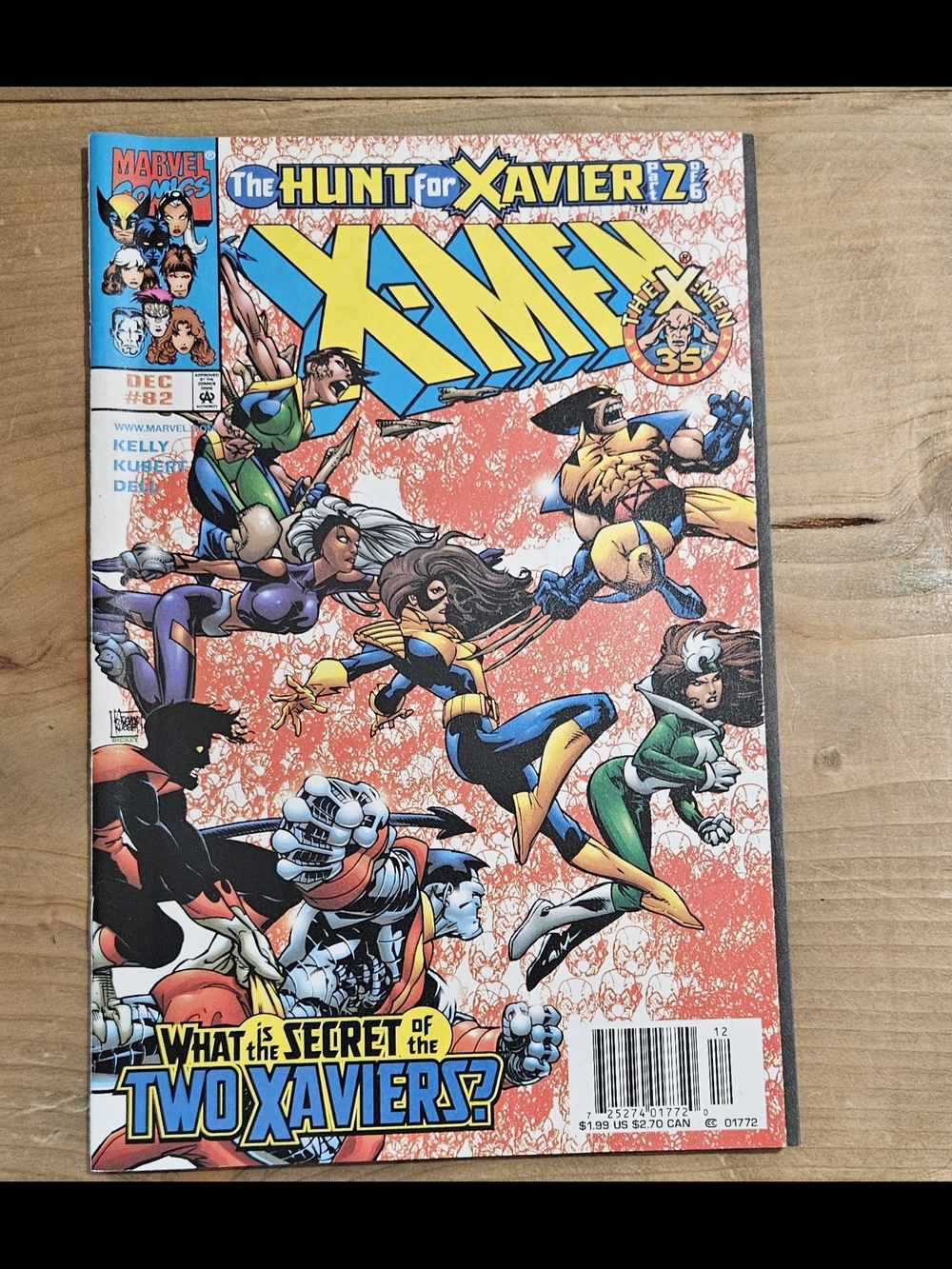 X MEN #82 - 1991 SERIES - NEWSSTAND- MARVEL COMICS "The Hunt For Xavier Part 2"